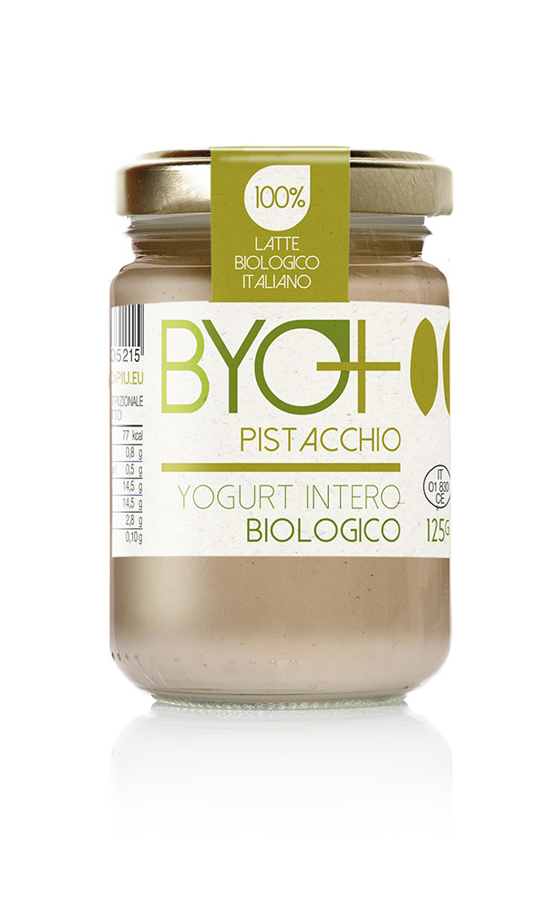 ByoPiu_Yogurt intero biologico 125g-pistacchio
