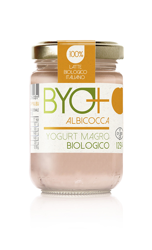 ByoPiu_Yogurt magro biologico 125g-albicocca