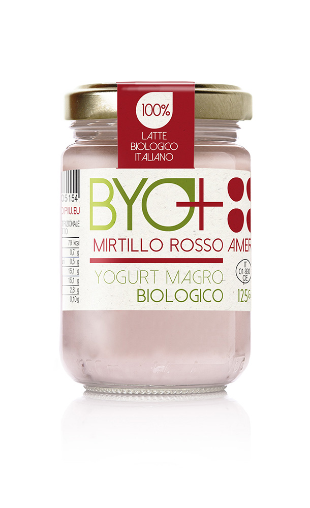ByoPiu_Yogurt magro biologico 125g-mirtillo rosso