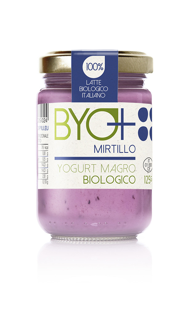 ByoPiu_Yogurt magro biologico 125g-mirtillo