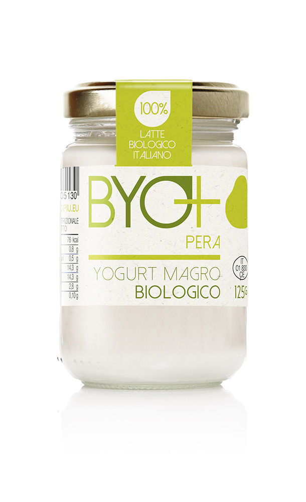 ByoPiu_Yogurt magro biologico 125g-pera