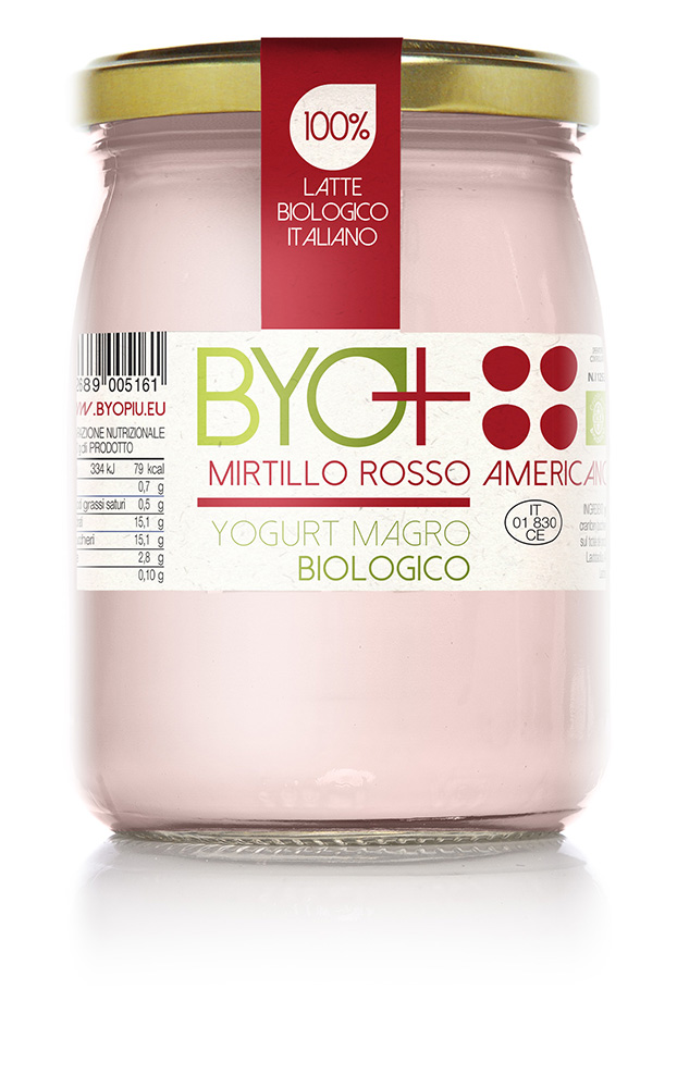 ByoPiu_yogurt magro biologico 500g-mirtillo rosso americano